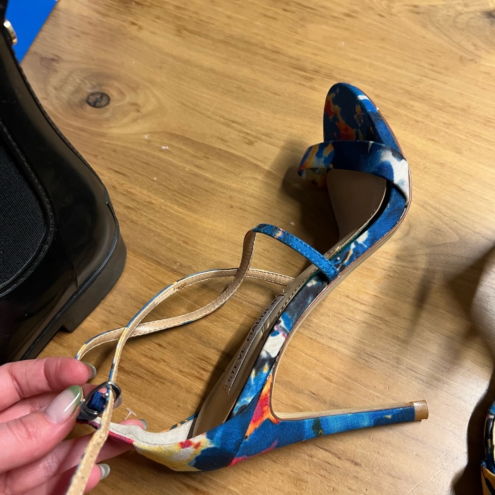 Steve Madden Women's Colorful Strappy Heels - Picture 3 of 6